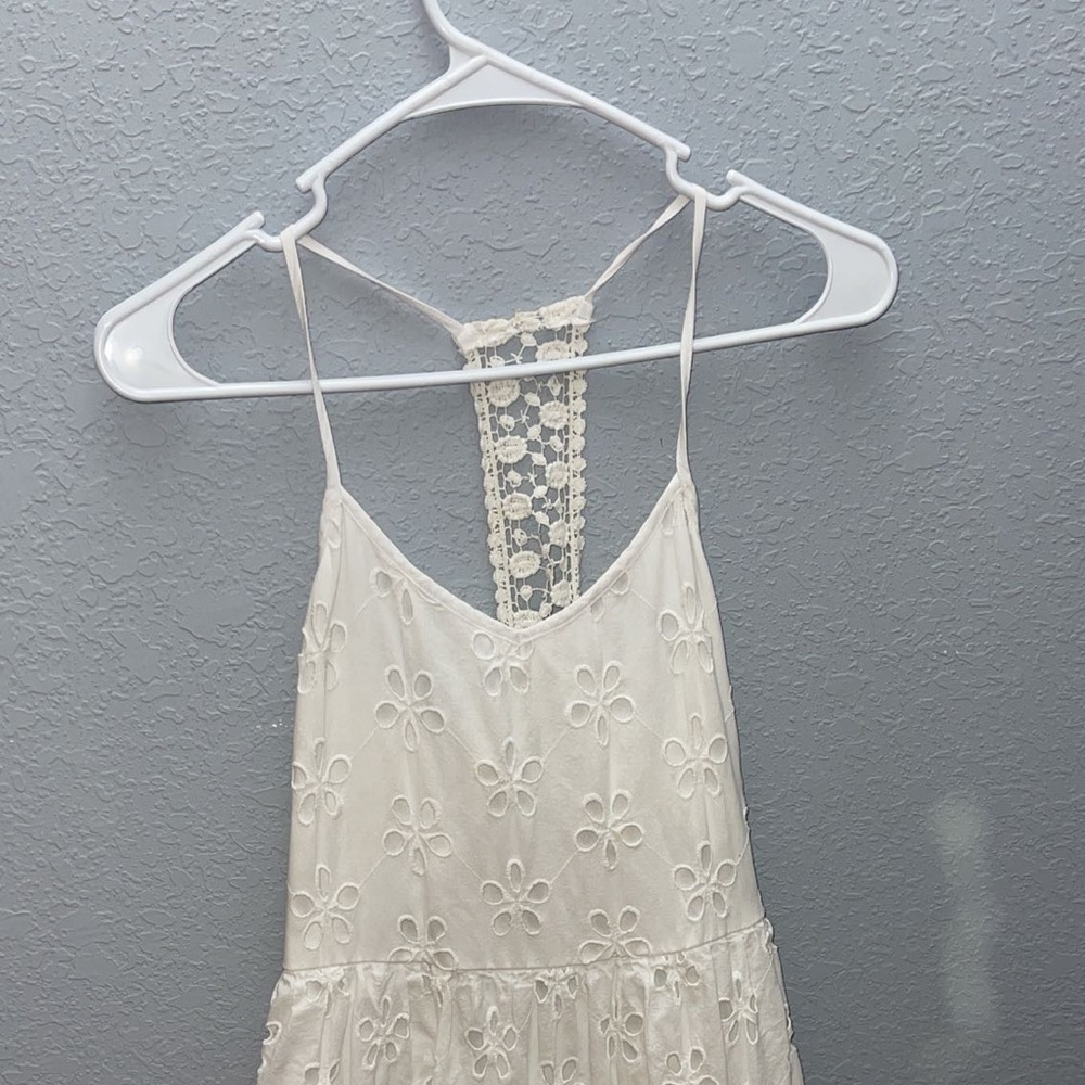 Flower Patterned, white dress